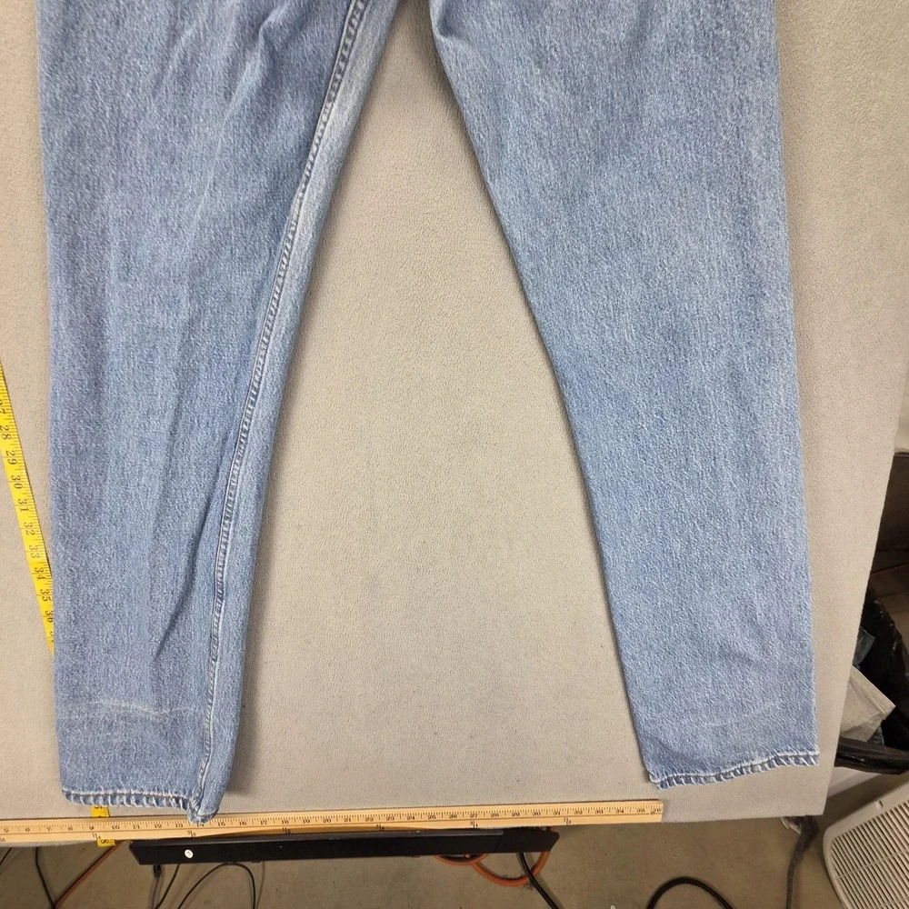 Vintage Levis 501 Jeans Mens‎ Light Wash Straight Button Fly Made USA Fits 30x34
